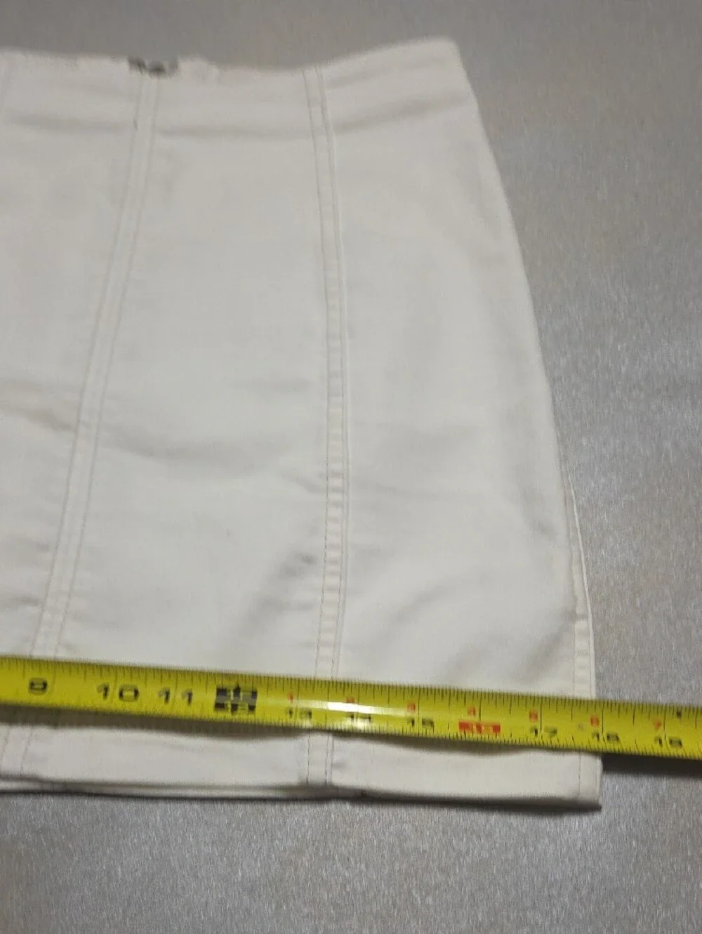 Free People Off-White Paneled A-Line Mini Skirt